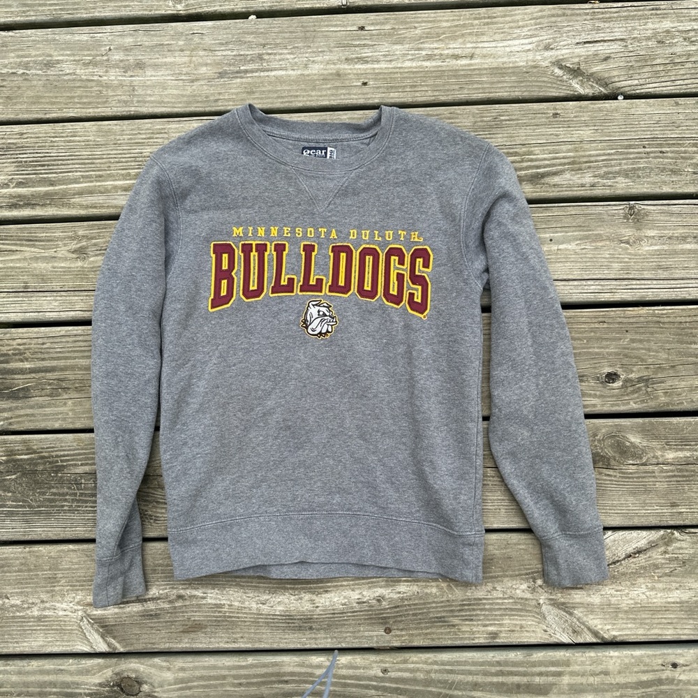 Gear For Sports Gray‎ Bulldogs Crewneck Sweater
